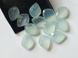 20mm Aqua Blue Chalcedony Fancy Shape Drilled For Earrings (2Pcs To 5Pcs)