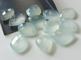 20mm Aqua Blue Chalcedony Fancy Shape Drilled For Earrings (2Pcs To 5Pcs)