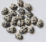 14-15mm Dalmatian Jasper Faceted Free Form Cabochon for Jewelry (5Pc To 10Pc)