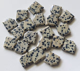 12-13mm Natural Dalmatian Jasper Table Cut Cabochons for Jewelry (5Pc To 10Pc)