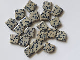 12-13mm Natural Dalmatian Jasper Table Cut Cabochons for Jewelry (5Pc To 10Pc)