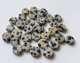 6-7mm Natural Dalmatian Jasper Cabochons for Jewelry (10Pcs To 20Pcs Options)