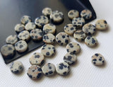 6-7mm Natural Dalmatian Jasper Cabochons for Jewelry (10Pcs To 20Pcs Options)