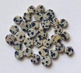 6-7mm Natural Dalmatian Jasper Cabochons for Jewelry (10Pcs To 20Pcs Options)