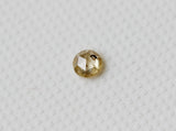 3.4mm Yellow Rose Cut Diamond, Natural Beautiful Loose Faceted Rosecut Diamond