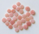 6-7mm Pink Opal Cabochons, Natural Pink Opal Round Cabochons (10Pcs To 20Pcs)