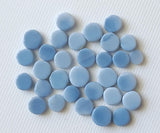 6-7mm Blue Opal Cabochons, Natural Blue Opal Round Cabochons (10 Pcs To 20 Pcs)