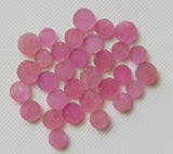 6-7mm Ruby Cabochons, Natural Ruby Plain Round Cabochons (5Pcs To 10Pcs)