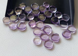 6-7mm Pink Amethyst Cabochons, Amethyst Plain Round Cabochon (10Pcs To 20Pcs)