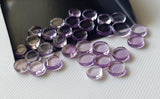 6-7mm Pink Amethyst Cabochons, Amethyst Plain Round Cabochon (10Pcs To 20Pcs)