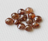 3-3.5mm Red Brown Rose Cut Diamond, Rare Natural Beautiful Loose Faceted Diamond