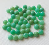 5mm Chrysoprase Cabochons, Natural Chrysoprase Round Cabochons (10Pcs To 20Pcs)