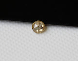 3.4mm Yellow Rose Cut Diamond, Natural Beautiful Loose Faceted Rosecut Diamond