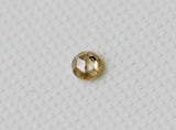 3.4mm Yellow Rose Cut Diamond, Natural Beautiful Loose Faceted Rosecut Diamond