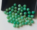 5mm Chrysoprase Cabochons, Natural Chrysoprase Round Cabochons (10Pcs To 20Pcs)