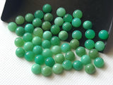 5mm Chrysoprase Cabochons, Natural Chrysoprase Round Cabochons (10Pcs To 20Pcs)