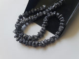 6-7mm Black Rough Diamond Beads, 1mm Hole Drill Black Diamond Beads (2IN to 4IN)