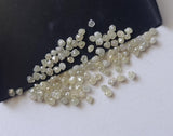 2-2.5mm Raw Light Champagne Diamonds, Loose Light Brown Round Uncut Diamond