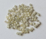 2-2.5mm Raw Light Champagne Diamonds, Loose Light Brown Round Uncut Diamond