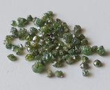 2-2.5mm Green Raw Diamond, Raw Uncut Diamond Perfect for Bezel (1ct To 2Ct)