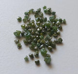 2-2.5mm Green Raw Diamond, Raw Uncut Diamond Perfect for Bezel (1ct To 2Ct)