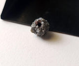 11.6mm Huge Gray Diamond Bead, 1mm Hole Bead Rough Grey Diamond Drilled