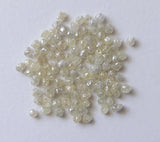 2-2.5mm Raw Light Champagne Diamonds, Loose Light Brown Round Uncut Diamond