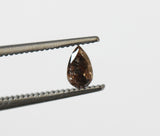 Brown Diamond Pear Cut, 5x3mm 0.25 Cts Diamond Pear For Ring, Loose Diamond