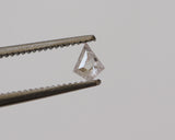 Light Pink Diamond, 4.2x3.3mm Natural Loose Diamond Kite Cut Diamond Cabochon