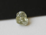 7mm Rough Yellow Diamond, Natural Clear Light Yellow Luster Uncut Diamond