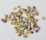 Multi Colored Rough Diamond Loose 3-4mm Mix Color Raw Uncut Diamonds for Jewelry