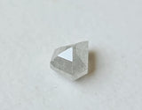 0.37 Cts White Shield Shape Diamond Flat Back Diamond, 4.9x3.8mm Diamond