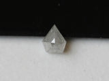 0.37 Cts White Shield Shape Diamond Flat Back Diamond, 4.9x3.8mm Diamond