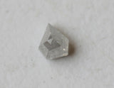 0.37 Cts White Shield Shape Diamond Flat Back Diamond, 4.9x3.8mm Diamond