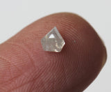 0.37 Cts White Shield Shape Diamond Flat Back Diamond, 4.9x3.8mm Diamond