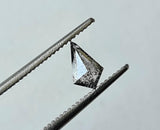 Salt And Pepper Diamond Kite Cut, 6.2x3.8mm Kite Shape Diamond Cabochon For Ring