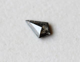 Salt And Pepper Diamond Kite Cut, 6.2x3.8mm Kite Shape Diamond Cabochon For Ring