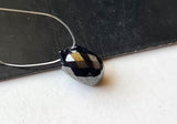 Black Diamond 1.20 Cts, Black Bead Drilled Diamond Tear Drop For Jewelry