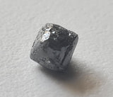 7.4mm Grey Diamond Octahedron, 1 Pc Natural Rough Raw Uncut Diamond Crystal