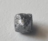 7.4mm Grey Diamond Octahedron, 1 Pc Natural Rough Raw Uncut Diamond Crystal