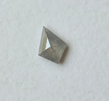 5.1x3.9mm Gray Kite Shape Diamond Faceted Table/Shield Cut Diamond for Ring