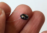 Black Diamond 1.20 Cts, Black Bead Drilled Diamond Tear Drop For Jewelry