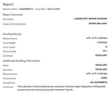 IGI Certified 1.18 Carat D/VS1 Round Brilliant Cut, Round Shape Lab Diamond