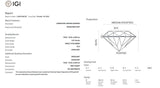 IGI Certified 4.01 Carat VS2 Round Brilliant Cut, Round Shape Lab Grown Diamond