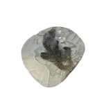 9.4x8.4mm Salt And Pepper Diamond Slice, 0.5 Ct Faceted Salt & Pepper Diamond Polki Slice Loose Jewelry - PDD886