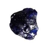 14x12.5mm Blue Sapphire Rough Slice, Loose Raw Blue Sapphire Slice Gemstone for Pendant / Jewelry, 1 Pc - PDG365