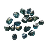 Conflict Free Beautiful Blue Rough Diamond Crystal, Loose Natural Clear Blue Smooth Raw Diamond For Jewelry / Ring , 3-3.5mm 1 Pc - PDD928