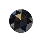 Conflict Free 5.2mm Black Rose Cut Diamond, 0.5Cts Rare Loose Natural Faceted Black Rose Cut Diamond Cabochon for Ring - PDD932