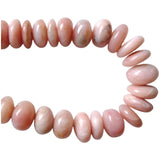 12mm Pink Opal Shaded Faceted Rondelle Beads, 15 Pieces Faceted Pink Opal Beads For Jewelry - PSG393