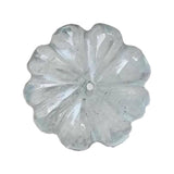 13.5mm Aquamarine Melon Beads, 1 Pc Huge Natural Aquamarine Carved Melon Beads For Jewelry / Necklace - PPH54